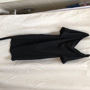 New off the shoulder bell sleeved black dress